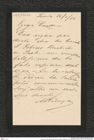 Nachlass Franz Steindachner, Brief von Alberto Perugia an Franz Steindachner (20.01.1881), Inv.Nr. 392.02, Seite 1